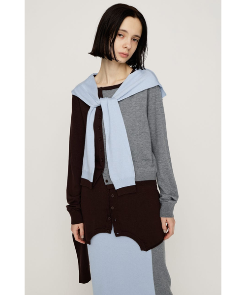 SLEEVE DOCKING KNIT トップス｜スライの通販｜&mall（アンドモール