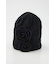FLOWER MOTIF KNIT BEANIE