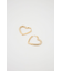 BIJOU HEART HOOP ピアス