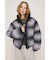 FADED PRINT PUFFER ジャケット