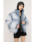 FADED PRINT PUFFER ジャケット