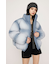 FADED PRINT PUFFER ジャケット