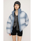 FADED PRINT PUFFER ジャケット