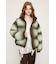 FADED PRINT PUFFER ジャケット