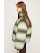 FADED PRINT PUFFER ジャケット