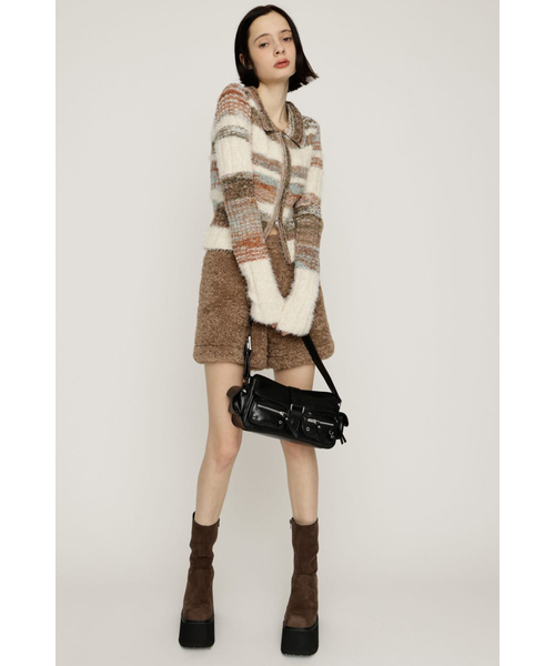 SHAGGY MIX FRONT ZIP トップス｜スライの通販｜&mall（アンドモール