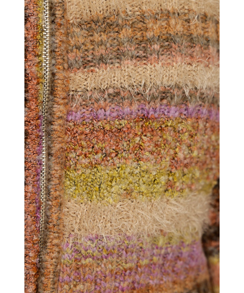 SHAGGY MIX FRONT ZIP トップス｜スライの通販｜&mall（アンドモール