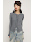 FRONT FRILL KNIT トップス