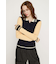 BICOLOR KNIT トップス