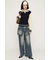 REMAKE ASYMMETRY L／W DENIM パンツ