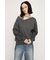 ASYMMETRY NECK LOOSE トップス