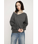 ASYMMETRY NECK LOOSE トップス