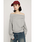 TUCKED OFFSHOULDER トップス