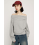 TUCKED OFFSHOULDER トップス