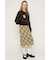 JQ CHECK KNIT ミドルスカート