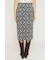 JQ CHECK KNIT ミドルスカート