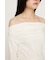 OFF SHOULDER TUCK トップス
