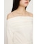 OFF SHOULDER TUCK トップス