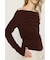 OFF SHOULDER TUCK トップス