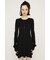 FRONT BUTTON FRILL ショートワンピース