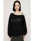 OFF SHOULDER LOGO トップス