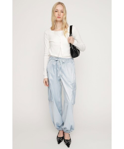 SNSで話題！】WASHED SATIN CARGO パンツ｜スライの通販｜&mall