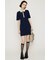 BI COLOR COLLAR ショートワンピース