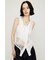 ASYMMETRY PATCHWORK LACE GILET