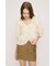 CUT LACE RUFFLE ブラウス