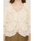 CUT LACE RUFFLE ブラウス