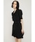 ASYMMETRY PLEATS ショートワンピース