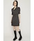 ASYMMETRY PLEATS ショートワンピース