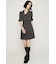 ASYMMETRY PLEATS ショートワンピース
