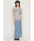 ONE SHOULDER PRINT トップス