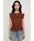 ASYMMETRY SHIRRING トップス