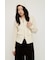 OPEN WORK ZIP HOODIE