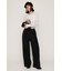 TUCK WIDE MANNISH SLACKS