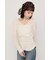 SHEER VELOUR SHIRRING トップス