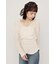 SHEER VELOUR SHIRRING トップス