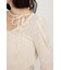 SHEER VELOUR SHIRRING トップス