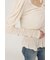 SHEER VELOUR SHIRRING トップス