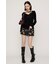 SHEER VELOUR SHIRRING トップス