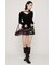 SHEER VELOUR SHIRRING トップス