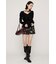 SHEER VELOUR SHIRRING トップス