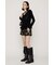 SHEER VELOUR SHIRRING トップス