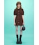 【SNSで話題！】COLLAR BUTTON ショートワンピース
