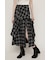 PLAID FLARE DESIGN スカート