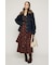 PLAID FLARE DESIGN スカート