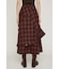 PLAID FLARE DESIGN スカート