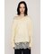 LACE TRIM V NECK KNIT トップス
